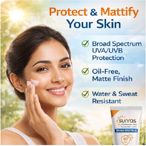 Sunras Matt Sunscreen Lotion SPF 50+