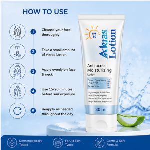 Akras Anti Acne Moisturizing Lotion SPF 30